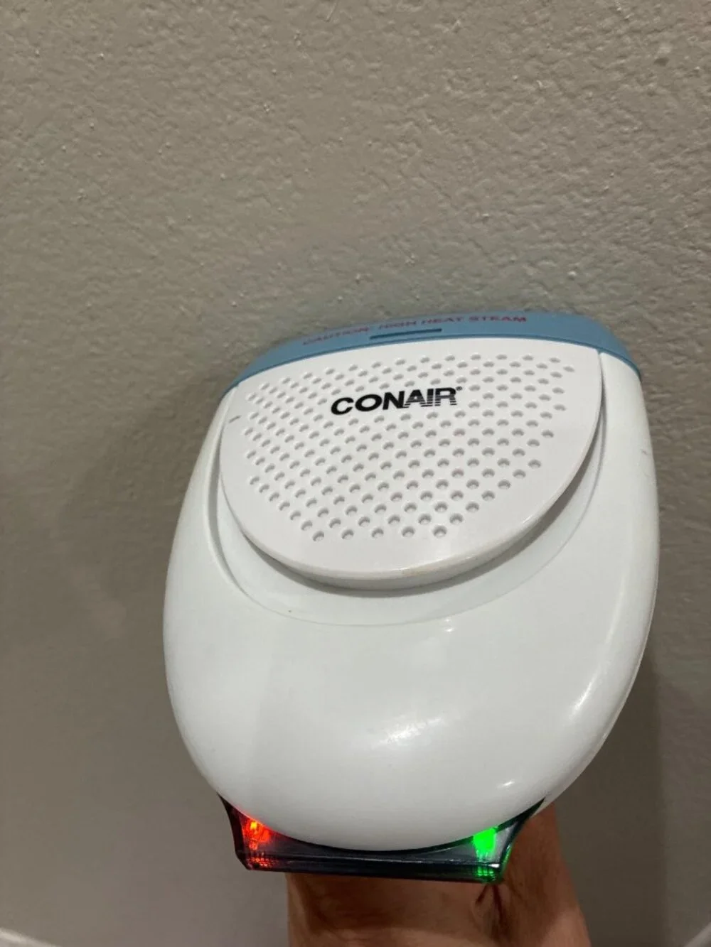Conair ExtremeSteam Blue handheld steamer dual heat technology